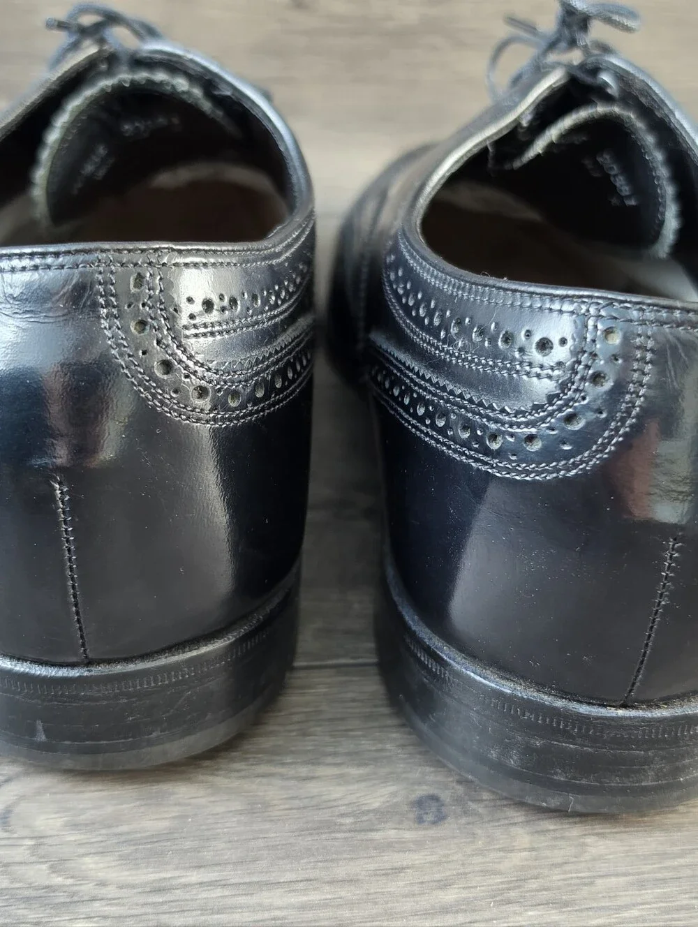 Florsheim Lexington Black Wing Tip Lace Up Oxfords Dress Shoes 10.5 3E